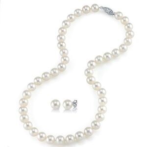 NWT Iris & Lily Gorgeous mother of pearl sterling silver necklace & earrings Set